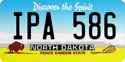 ND license plate IPA586
