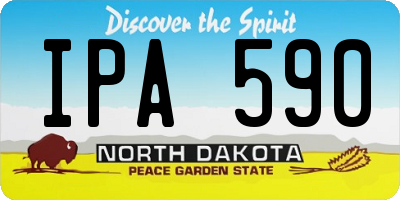 ND license plate IPA590