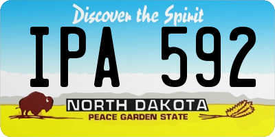 ND license plate IPA592