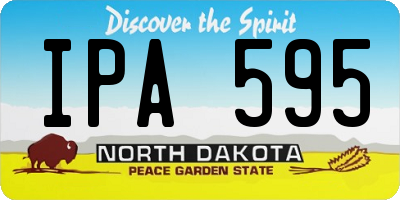 ND license plate IPA595