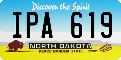 ND license plate IPA619