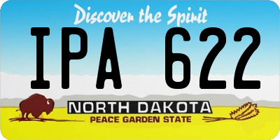 ND license plate IPA622