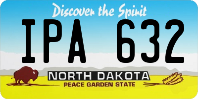 ND license plate IPA632
