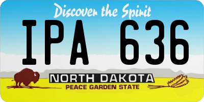 ND license plate IPA636