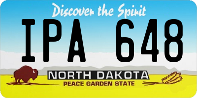 ND license plate IPA648