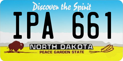 ND license plate IPA661