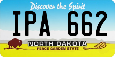 ND license plate IPA662