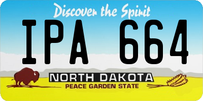 ND license plate IPA664