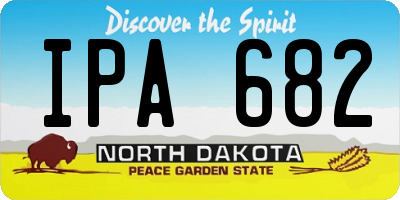 ND license plate IPA682