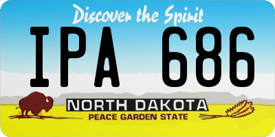 ND license plate IPA686