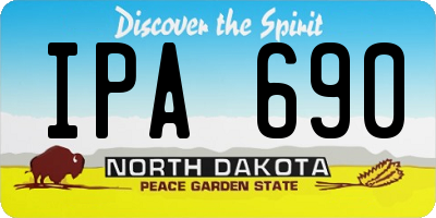 ND license plate IPA690