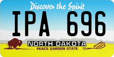 ND license plate IPA696