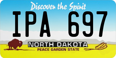 ND license plate IPA697