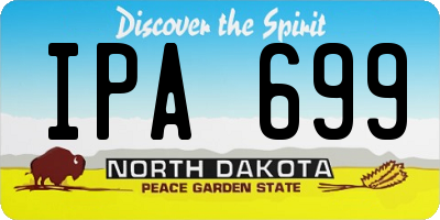 ND license plate IPA699