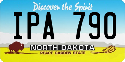 ND license plate IPA790