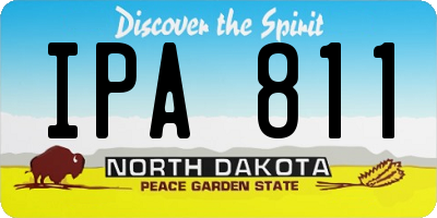 ND license plate IPA811