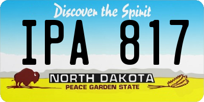ND license plate IPA817
