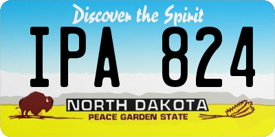 ND license plate IPA824