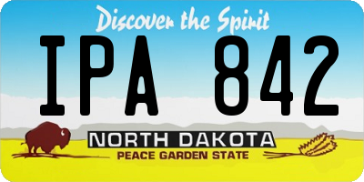 ND license plate IPA842