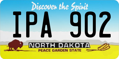 ND license plate IPA902
