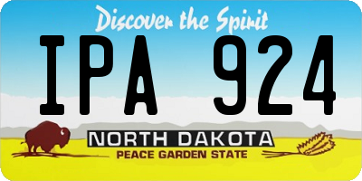 ND license plate IPA924