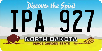 ND license plate IPA927