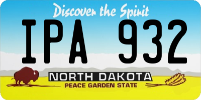 ND license plate IPA932