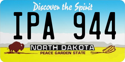 ND license plate IPA944