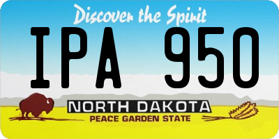 ND license plate IPA950