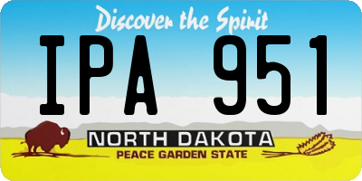 ND license plate IPA951