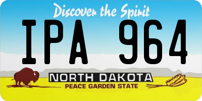 ND license plate IPA964