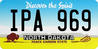 ND license plate IPA969