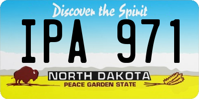 ND license plate IPA971
