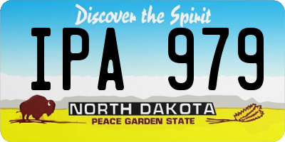 ND license plate IPA979