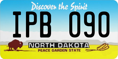 ND license plate IPB090