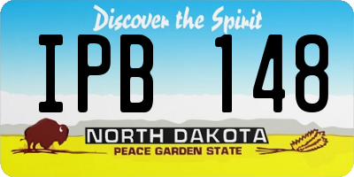 ND license plate IPB148