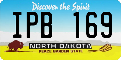 ND license plate IPB169