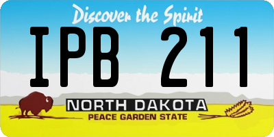 ND license plate IPB211
