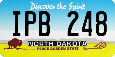 ND license plate IPB248
