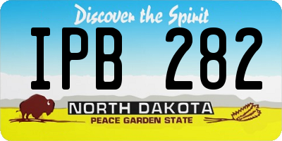 ND license plate IPB282