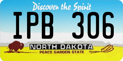 ND license plate IPB306