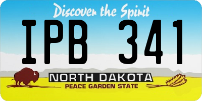 ND license plate IPB341