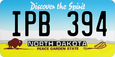 ND license plate IPB394