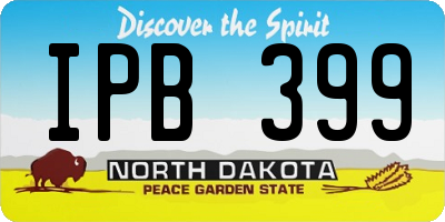 ND license plate IPB399