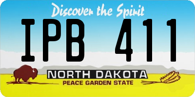 ND license plate IPB411