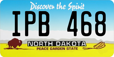 ND license plate IPB468