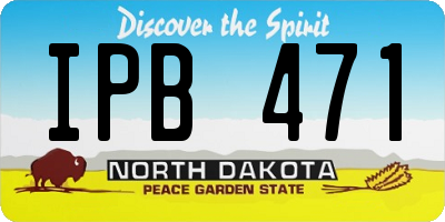 ND license plate IPB471