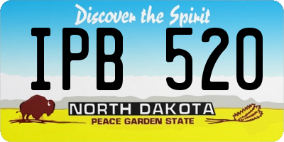 ND license plate IPB520
