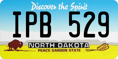 ND license plate IPB529