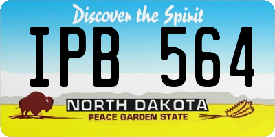 ND license plate IPB564